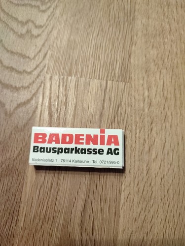 Streichholzbriefchen badenia - streichholzbriefchen,
